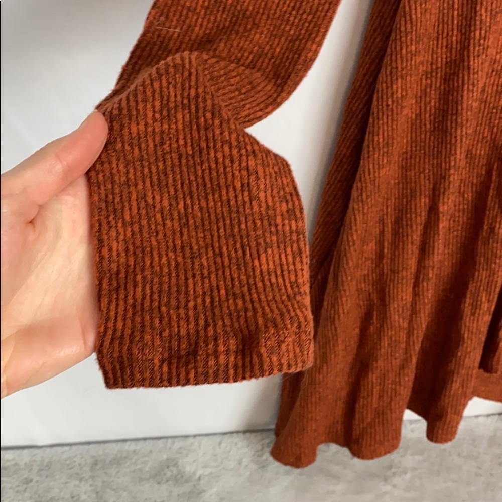 New Good Luck Gem Side Wrap Solid Knit Dress - image 5